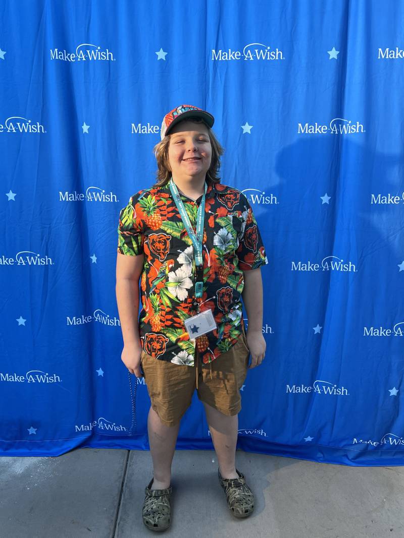 Matthew Kinsella, 11, of Elburn is in Phoenix to attend the Super Bowl, thanks to Make-A-Wish Illinois.