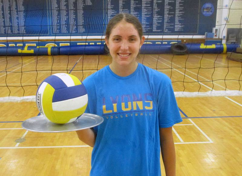 Lyons senior setter and George Washington recruit Abby Markworth recorded her 2,000th career assist earlier this season.