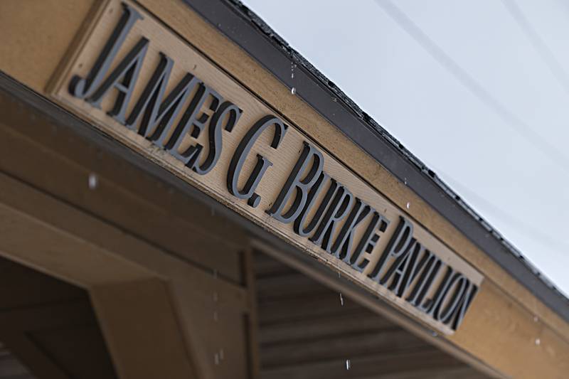 Snow melts off the pavilion at the Dixon riverfront Tuesday, Jan. 23, 2024.