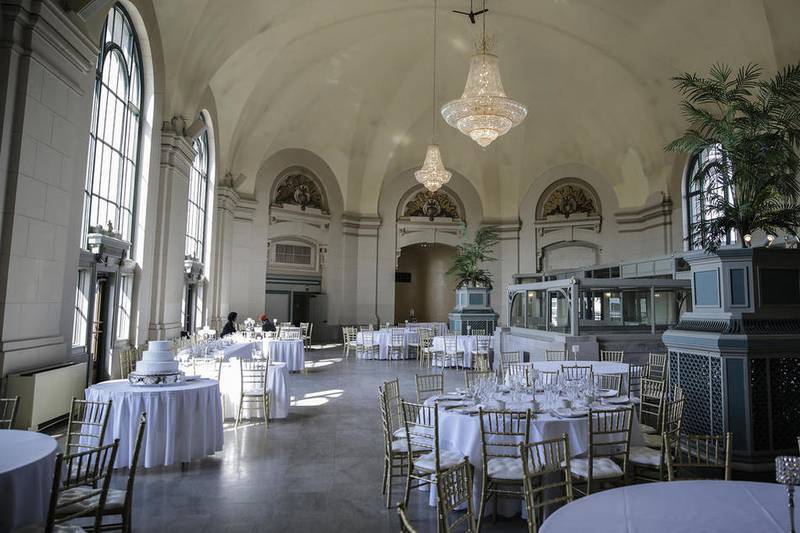 The Grand Ballroom at Joliet Union Station banquet facility is seen in May 2015. City staff will negotiate a contract with Mistwood Golf Club to take over the banquet room.