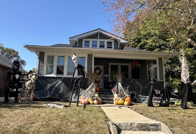 A view of Halloween decorations in the 1200 block of Bucklin Street on Thursday, Oct. 17, 2024 in La Salle.