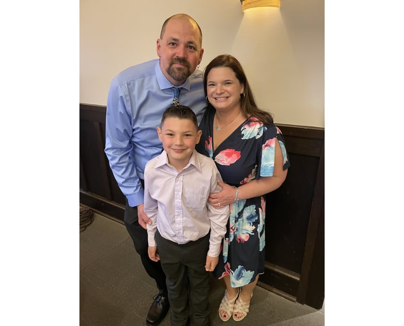 David Skelley, 7, of Homer Glen, had surgery to reconstruct his right pulmonary artery when he was 5 months old. He was previously diagnosed as failure to thrive. His parents Dave and Jenna Skelley had no idea David had a congenital heart disease until 36 hours before David's surgery.