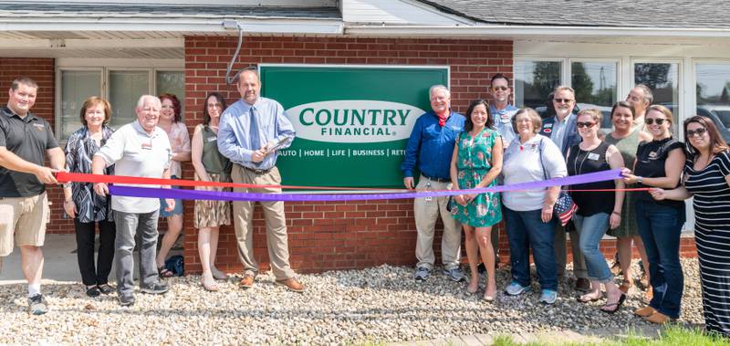 The Yorkville Area Chamber of Commerce held a ribbon cutting ceremony to celebrate the new location of COUNTRY Financial – Chris Heitz, located at 718 N. Bridge Street, Yorkville. (Photo provided)
