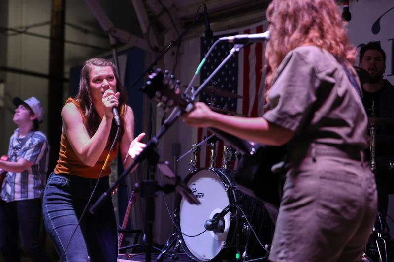 The band “Mae Estes” performs at the annual Oktoberfest on Saturday, October 5, 2024 at Rotary Park in Princeton.