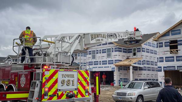 Injured worker rescued from roof near Huntley