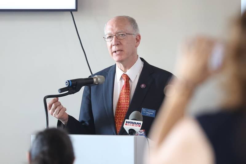 Congressman Bill Foster (D-11) speaks at the VNA Health Care facility ribbon cutting ceremony on Tuesday, Sept. 5, 2023 in Joliet.