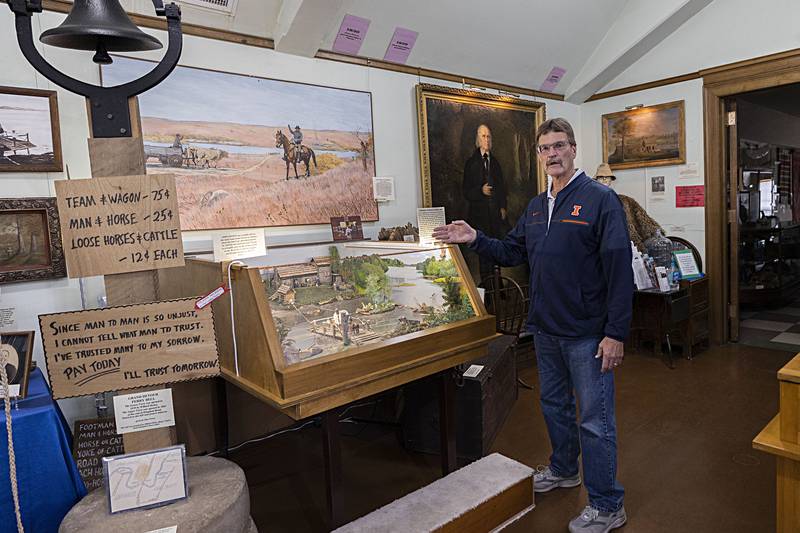 Rick Brantner, 68, tours the Loveland House and Museum in Dixon. Brantner recently retired from the board of the house after 33 years of service.