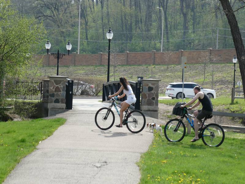 A bridge over Crystal Creek in Algonquin's Towne Park. The Algonquin Historic Commission will be discussing renovations to the historic mineral springs are along the creek as part of potential park renovations that could be finalized as early as June, city planners said.