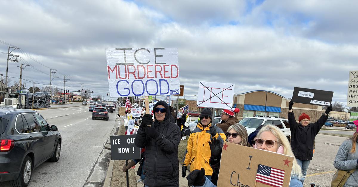 Photos: Protests, vigils across northern Illinois rally against ICE