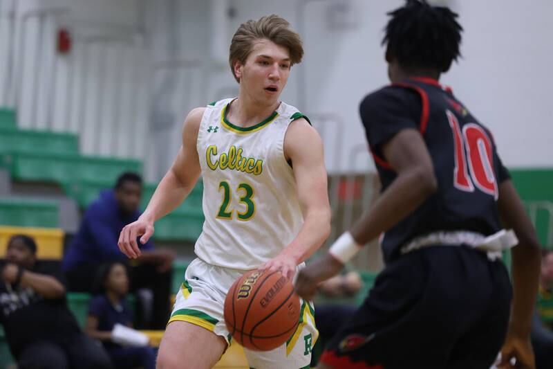 Providence’s Noah Billows works the ball against Eisenhower on Wednesday 1st, 2023.