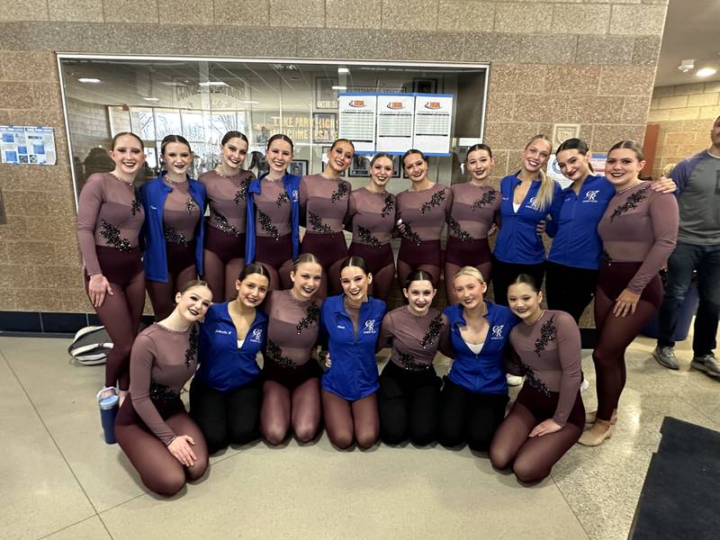 Burlington Central's dance team took second in Class 2A at the Lake Park Sectional last week to advance to the state finals.