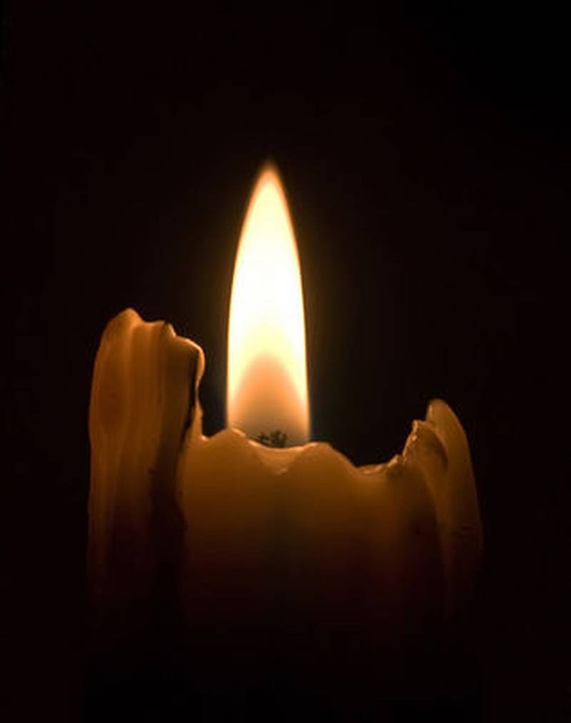 Candle light in the dark (Focused on wick)