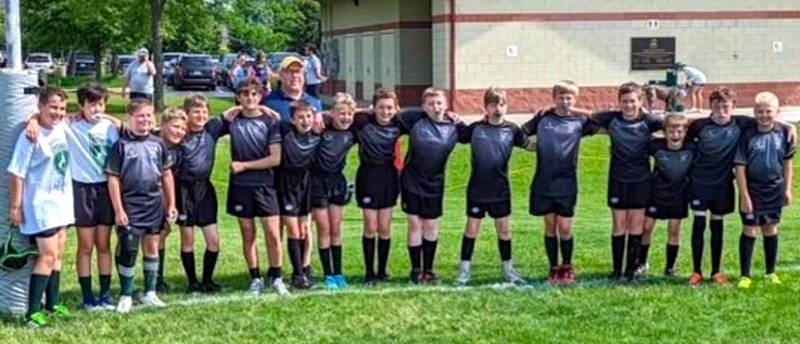 The Illinois Valley Rugby Club 13-and-under team placed third in the state tournament, beating Fox Valley 83-32 in the third-place game. Team members are Evan Downey, Liam Newman, Noah Evans, Ryder Twardowski, Anthony Delpivo, Ryan Houston, Carson Sellett, Kyle Doubet, Keegan Doubet, Bentley DiLuciano, Jude Novak, Flynn Lambert, Bradley Gruenwald and Jack Latus.