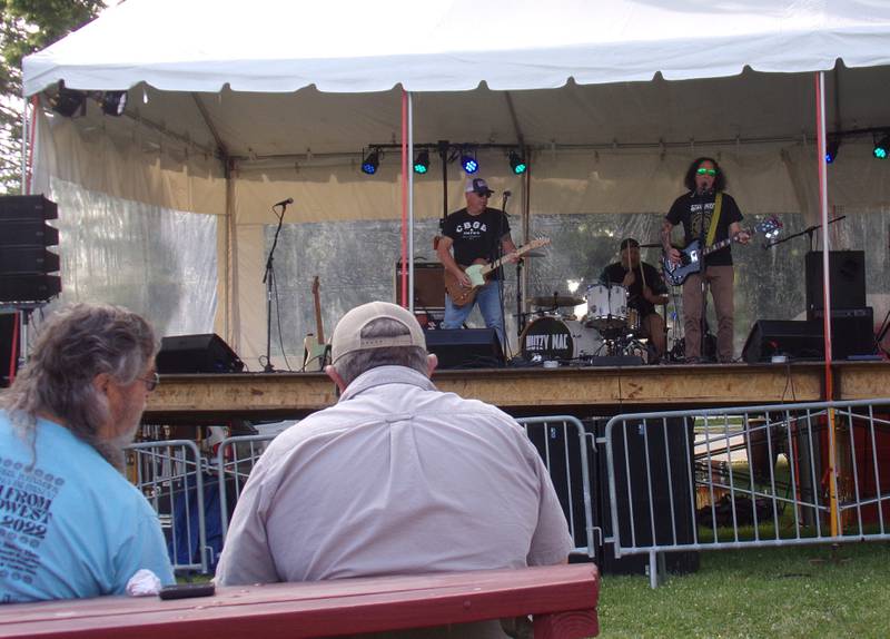 Nutzy Mac performs Sunday, May 28, 2023, during the La Salle Music and Art Festival at Pulaski Park.