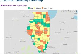 81 Illinois counties at high or medium risk for COVID-19, IDPH says