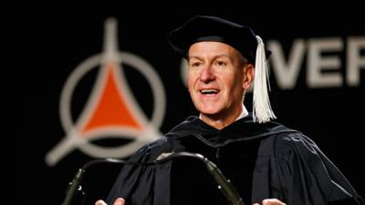 Kambic speaks to GSU Class of 2025, receives honorary doctorate