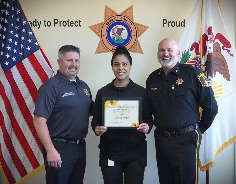 Sergeant Nancy Velez was selected as the Kendall County Sheriff’s Office Employee of the Year for 2023.  She was nominated by a supervisor of the Corrections Division for her exemplary performance throughout the year.