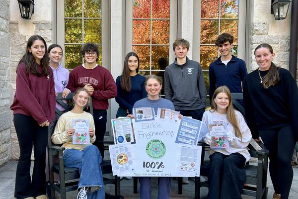 Lyons Township High School students mix all the ingredients to publish cookbook