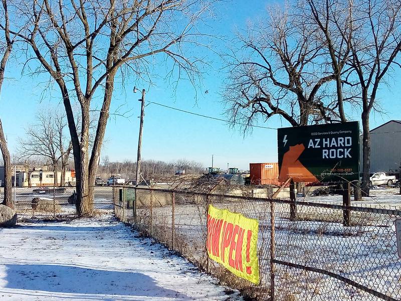A Welsch Redi-Mix plant is located across 135th Street from AZ Rock Quarry in Plainfield, as shown here on Friday, Jan. 17, 2025.