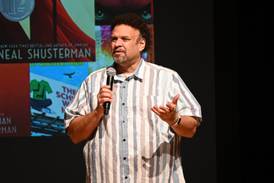 Award winning, bestselling author Neal Shusterman visits Coal City High School