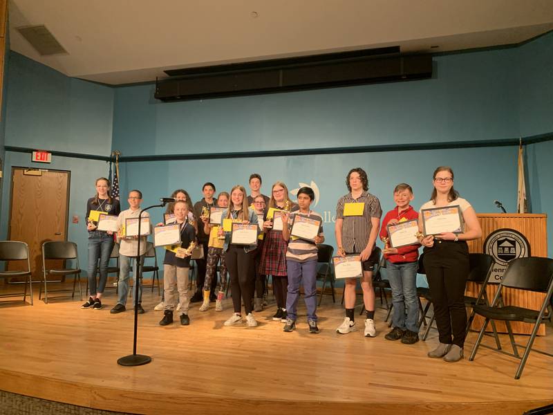 Fourteen contestants from nine different schools were represented in the McHenry Count Region of Education Spelling Bee, which went 16 rounds before declaring Johnsburg Elementary’s Travis Melnick its 2022 victor.