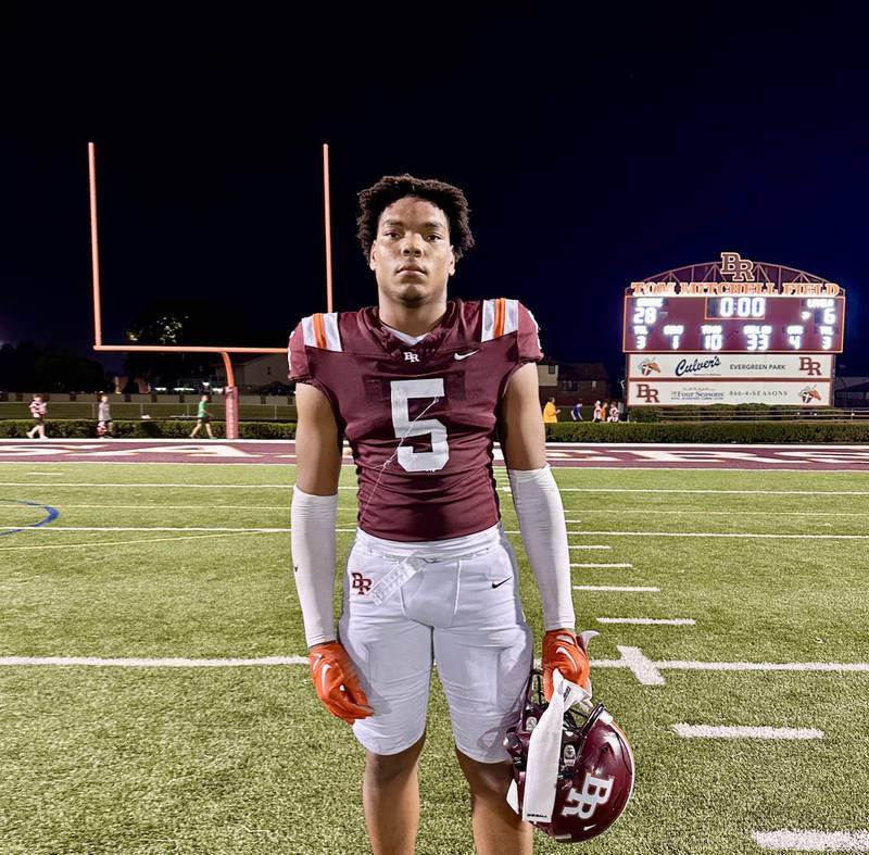 Brother Rice's Kameron McGee finished with two sacks to help lead the Crusader defense during the team's 28-6 win over Loyola on Friday.