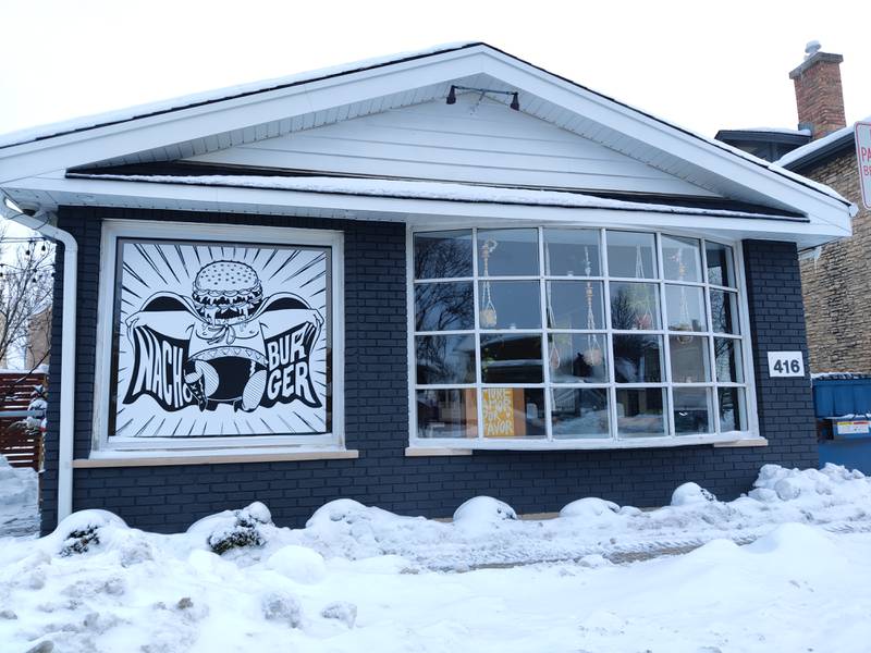 The newly opened Nacho Burger is next door to its sister establishment, Bien Trucha, in downtown Geneva.