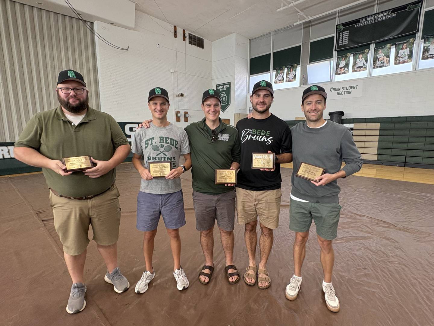 The 2005 sectional tennis championship team was inducted into the St. Bede Hall of Fame.