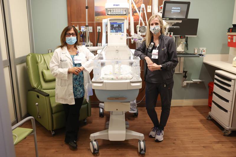 Director of NICU Becky Kole, left, and Shift Coordinator Michelle Kelly poses at the new NICU at Silver Cross Hospital in New Lenox. Tuesday, July 26, 2022 in New Lenox.