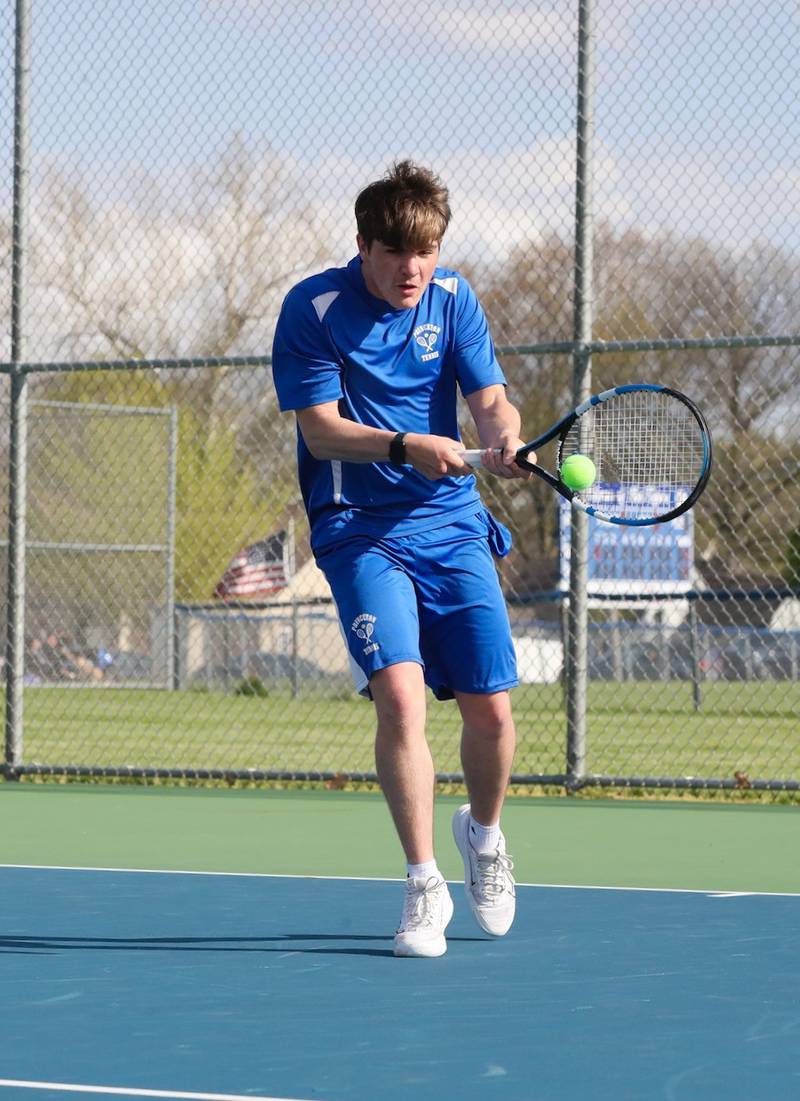 Princeton's Chase Sims makes a return against Coal City Monday. The Tigers won 5-0 to improve to 10-0.