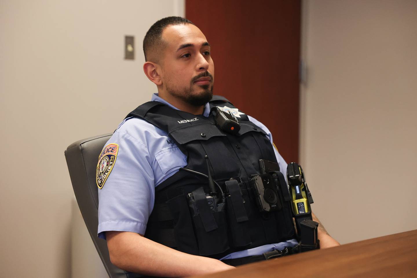 Joliet Police Officer Jesus Mendez, who went to high school at Plainfield South, became a police officer in 2018. Officer Mendez and his partner Officer Tyler Bayles were recently named the VFW Cantigny Post's 2023 Officer of the Year.