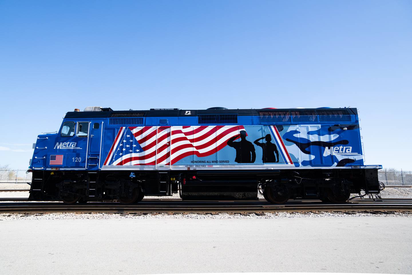 Metra is debuting a special locomotive to honor all veterans and active-duty service members and reservists on Veterans Day 2024.