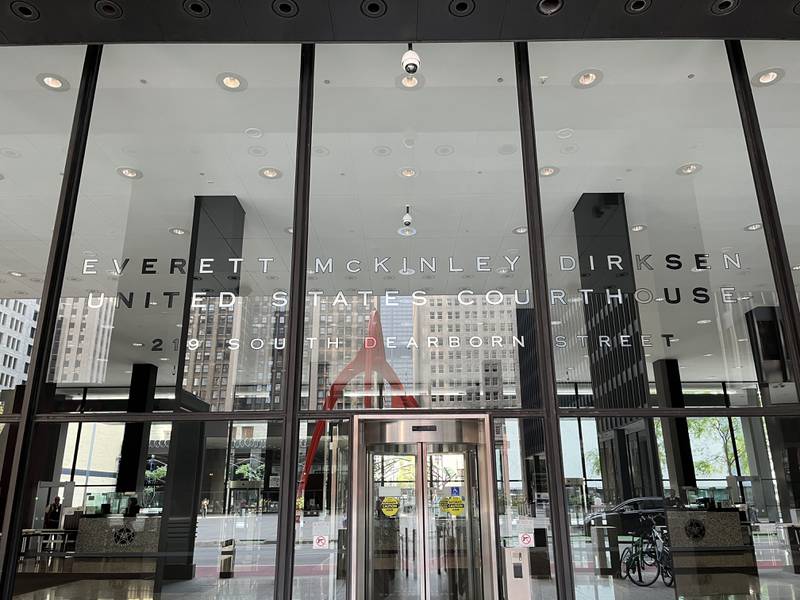 Entrance of the Everett M. Dirksen U.S. Courthouse in Chicago, on Sept. 11, 2024.