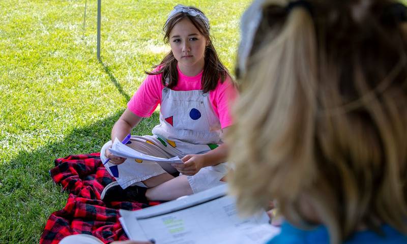 Krysten Walowski, working on the set of Polkadots in 2021, as part of Youth Employment in the Arts.