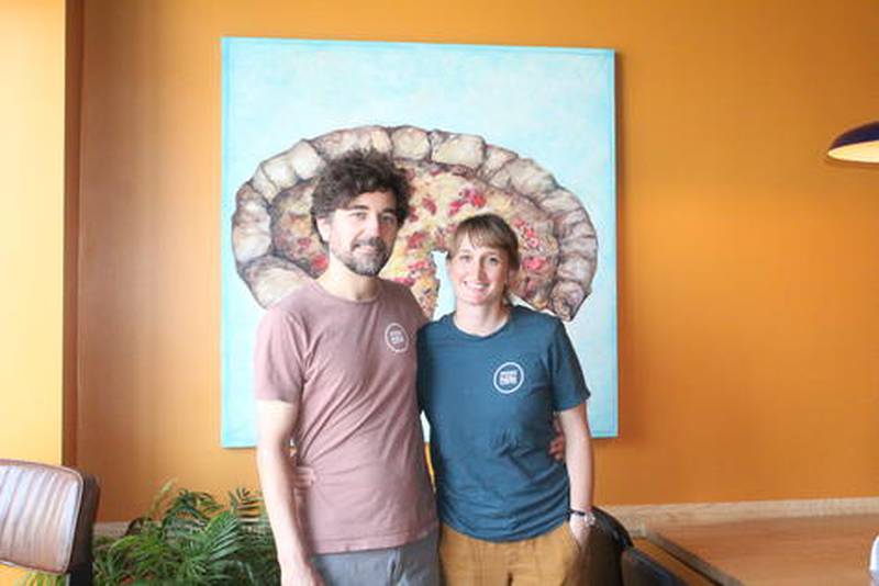 Ben Johnson and Molly McDonough opened Market Street Pizza in January in downtown Mount Carroll to compliment their long-running restaurant, Molly's, next door.