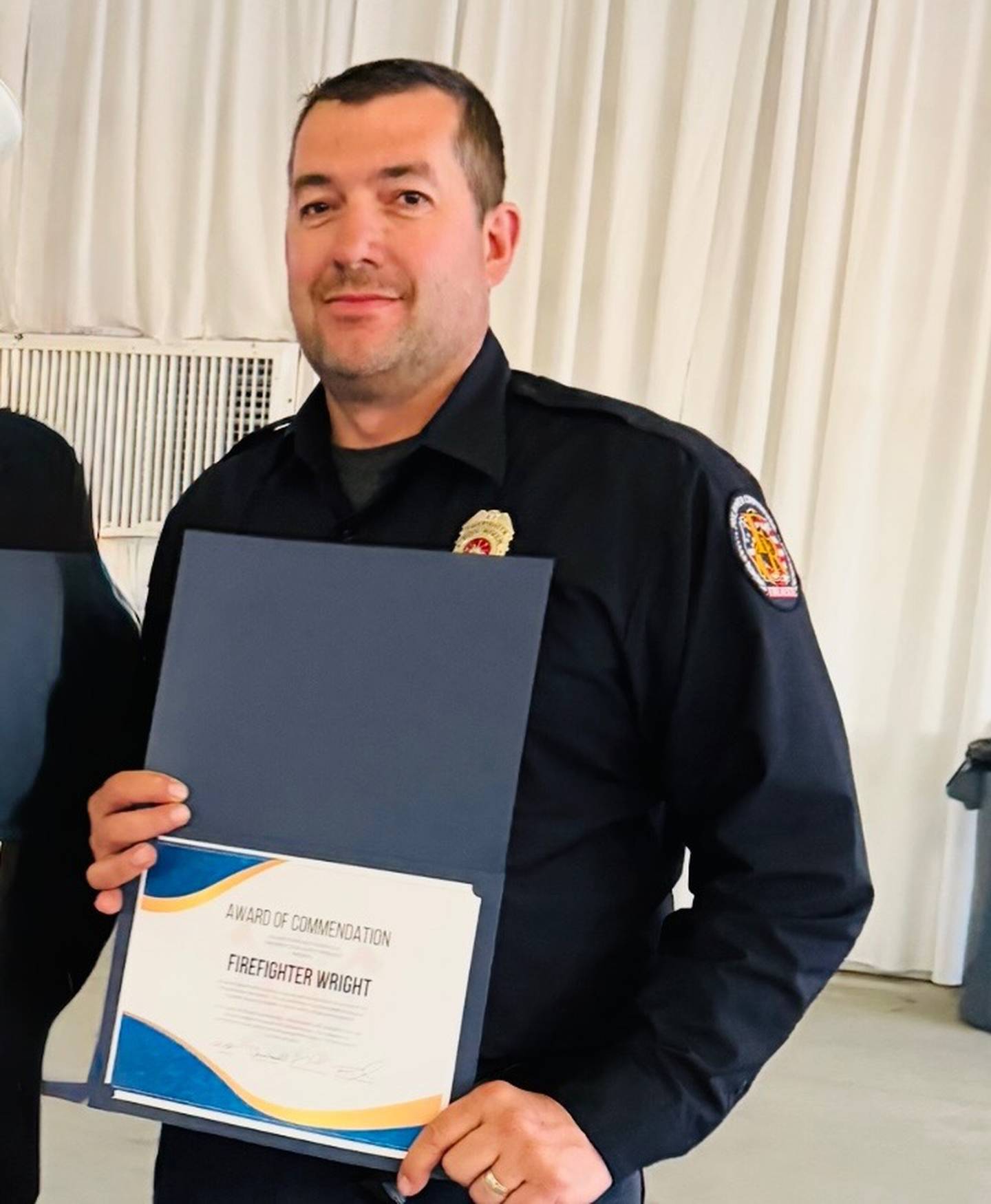 Fox River & Countryside Fire/Rescue Lt. Kenneth Wright was first on the scene of a fire Friday, Jan. 30, at a house in Campton Hills. Wright rescued four people and then assisted the first arriving crews to save two dogs, a guinea pig, four pet rats and 11 fish.