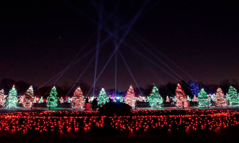 Brookfield Zoo’s 42nd annual Holiday Magic features more than two million LED lights that transform the park into a winter wonderland.