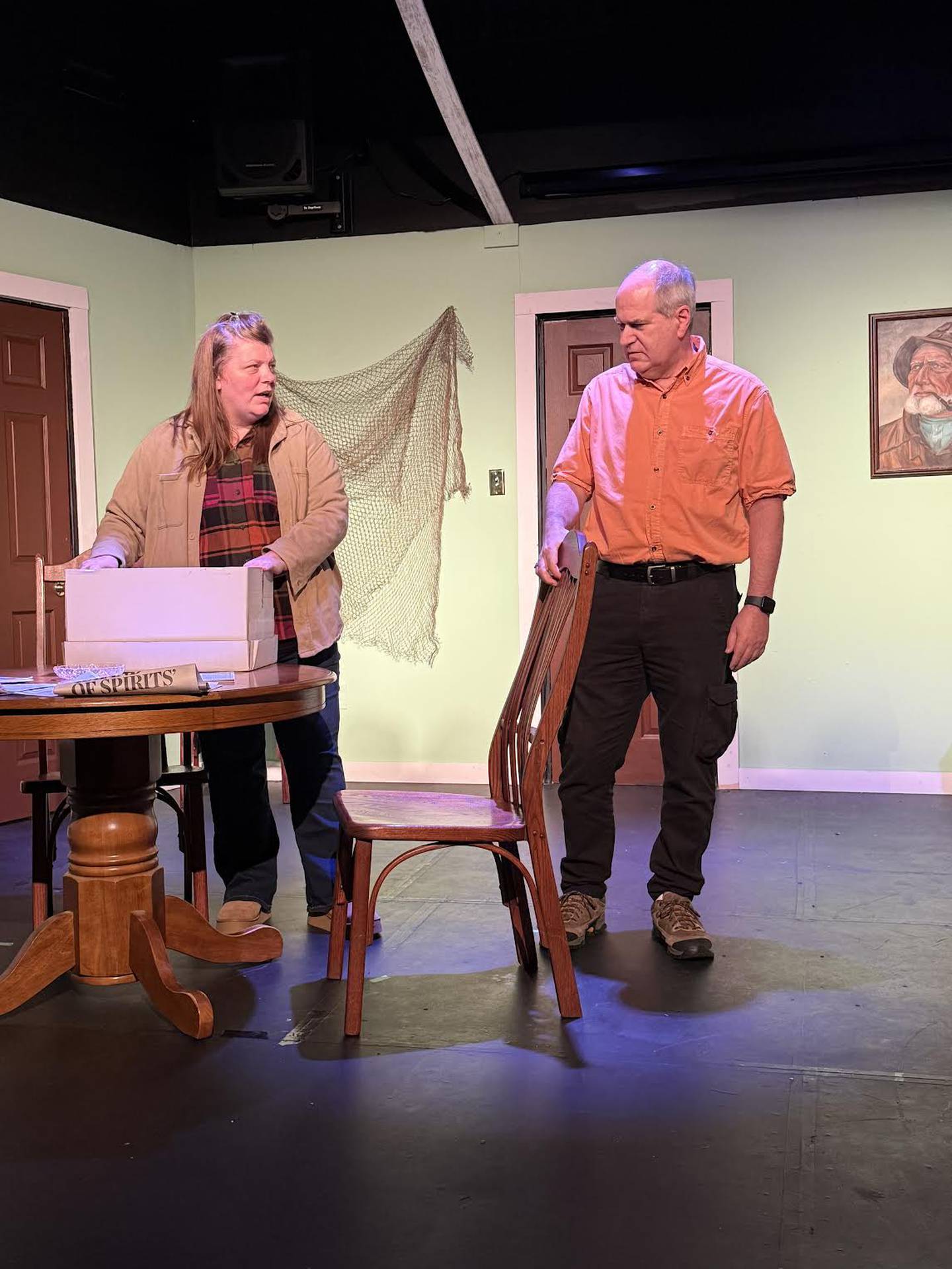 Lisa Gifford and William Gillespie perform during "The Great Beyond."