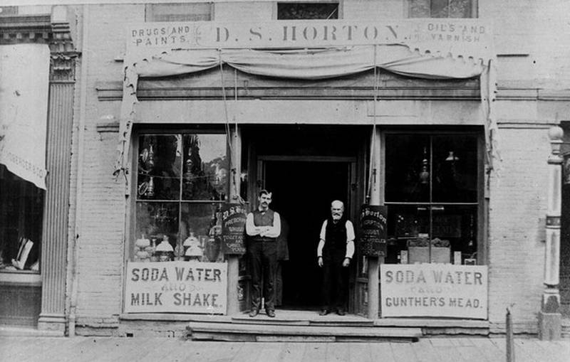 Horton’s Drug Store in Dixon (pictured) is where Charles Walgreen got his first drug store job.