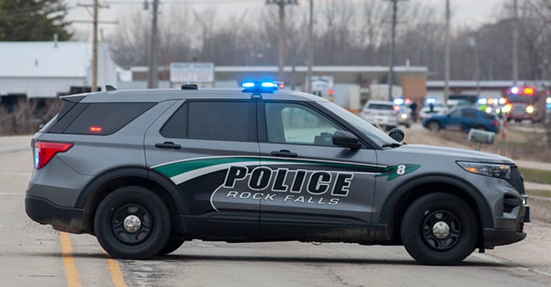 Rock Falls police squad car