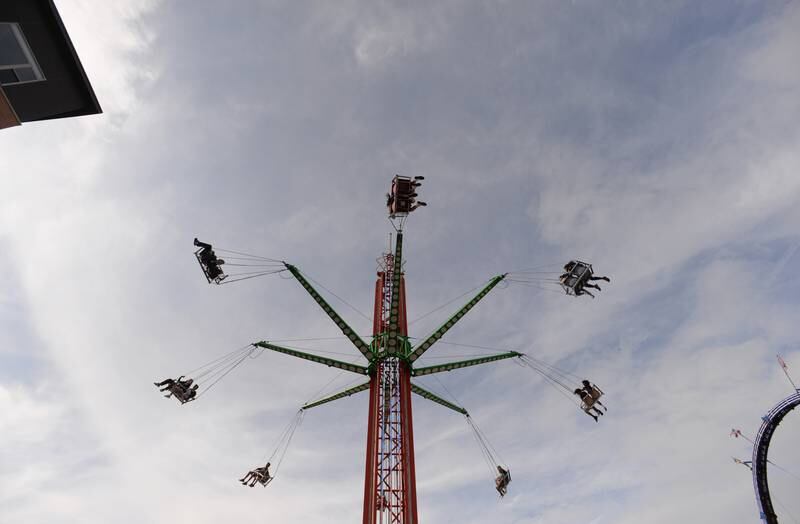 The  swings are among some of the rides at the LaGrange Endless SummerFest Sunday Aug 6, 2023.