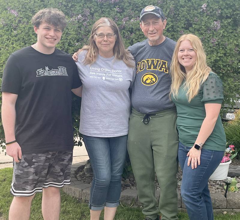 From left: Merrick, Elliott and Renee Kwiatek, and Dani Holland