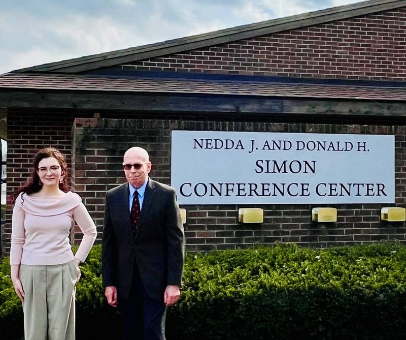 Freedom House’s COO Chloe Lund and CEO Michael Zerneck are pictured outside the Simon Conference Center in Princeton where the 2024 GALA will be on Saturday, April 13.