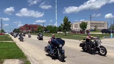 Video: Sycamore 2-year-old gets police, biker escort to St. Charles to celebrate cancer remission