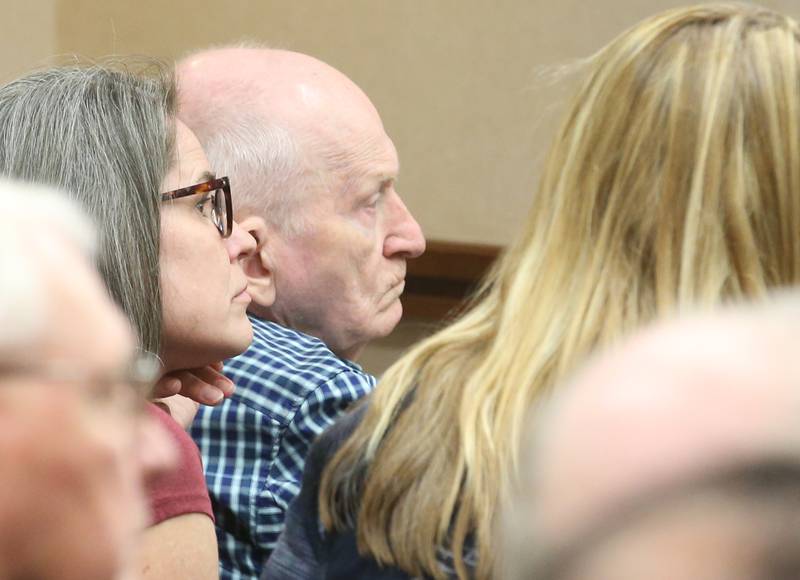 Chester Weger (center) listens to his hearing on Wednesday April 10, 2024 at the La Salle County Government Complex in Ottawa.