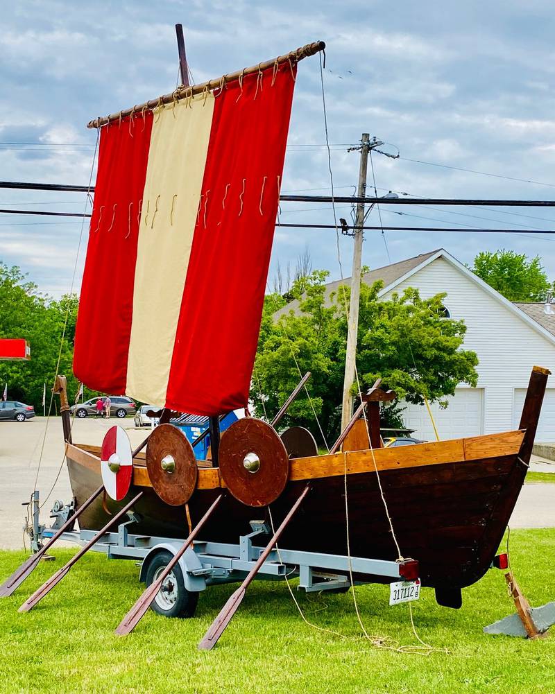 The Viking ship at the Norsk Museum in Norway, Ill.