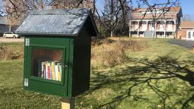 Little free library finds new home at J.F. Glidden Homestead and Historical Center in DeKalb