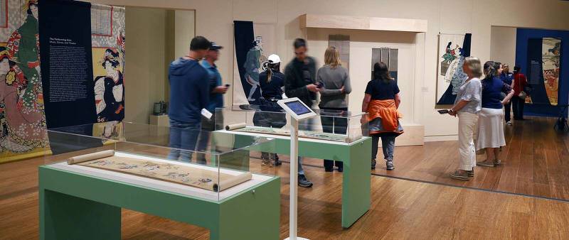 A preview of the “Hokusai and Ukiyo-e: The Floating World” exhibition was held Wednesday at the McAninch Arts Center on the campus of the College of DuPage in Glen Ellyn.