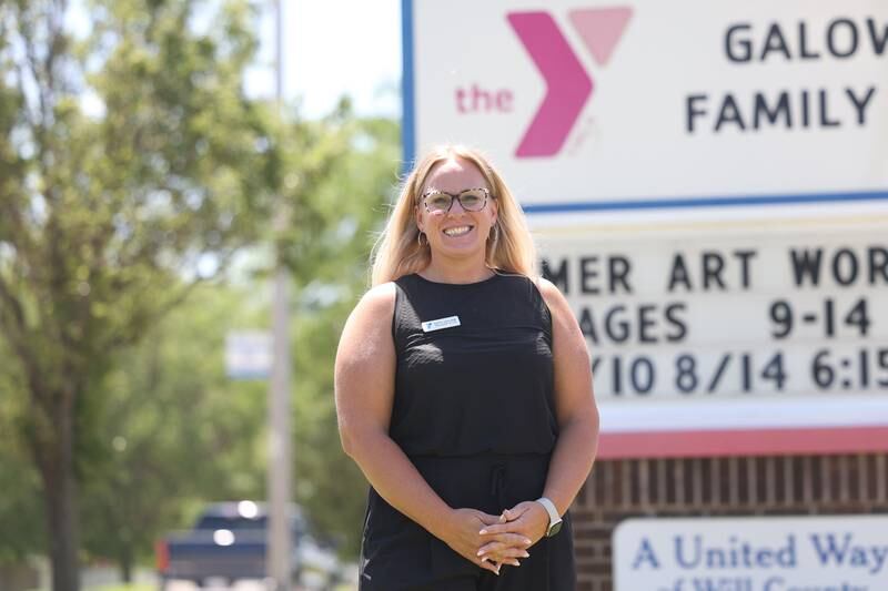Katy Leclair, president and CEO of the Greater Joliet Area YMCA, poses for a photo at the Jerald S. Galowich YMCA in Shorewood on Thursday June 6, 2024.