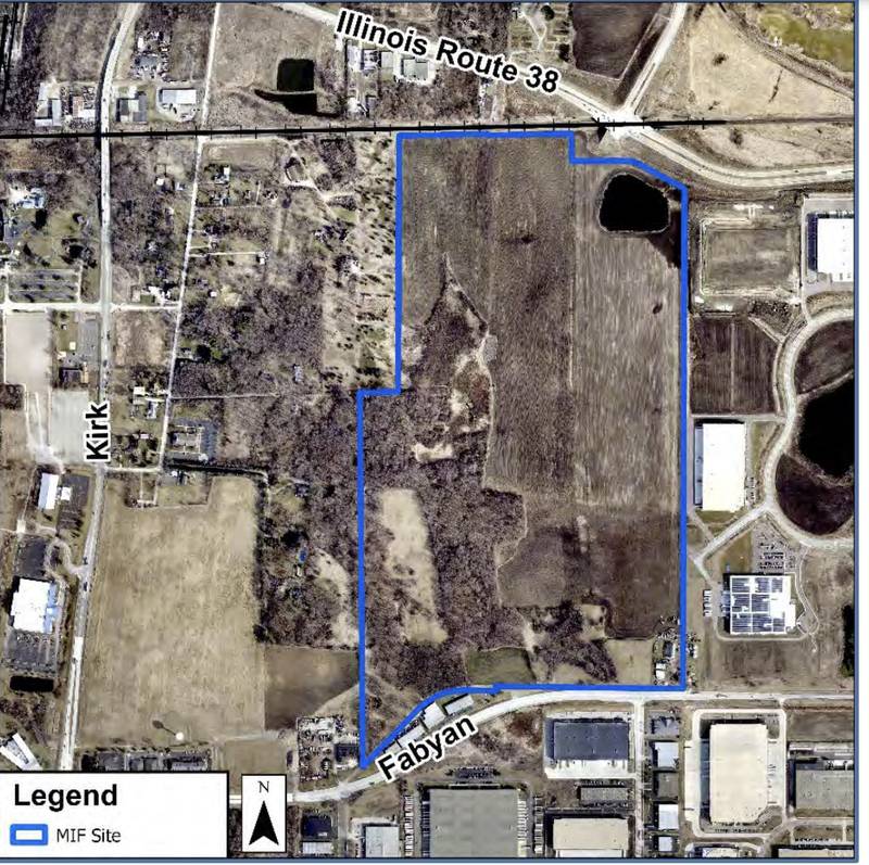 A proposed 211.43-acre annexation on Geneva's east side to be developed as an industrial park. The Planning and Zoning Commission recommended approval of the petition.